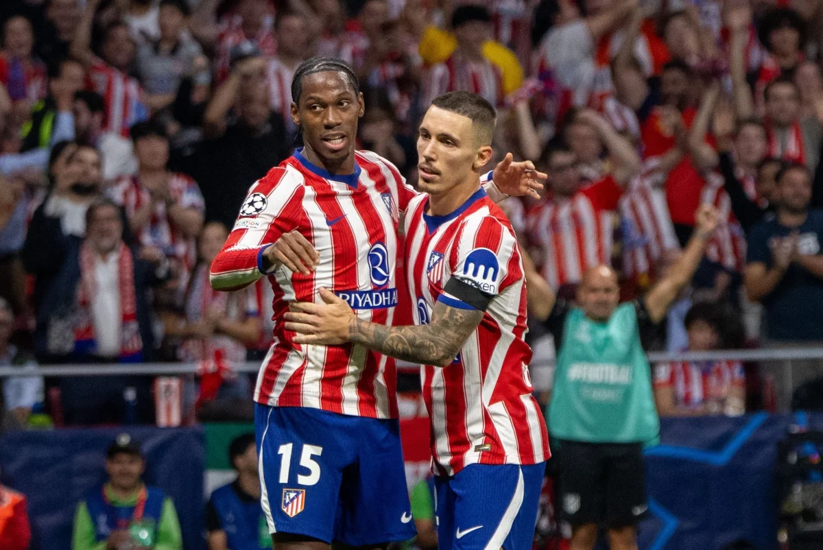 Mandatory Credit: Photo by David Canales/SOPA Images/Shutterstock (17214493d) Jonathan David (L) and Alejandro Grimaldo (R) (Atl?tico de Madrid) seen in action during the UEFA Champions League 2026/2027 match between Atletico de Madrid and Manchester United Final score: Atletico de Madrid 2 - 0 Manchester United UEFA Champions League 2026/2027 (Match Finished) Atletico de Madrid and Manchester United in Madrid, Spain - 13 Oct 2026