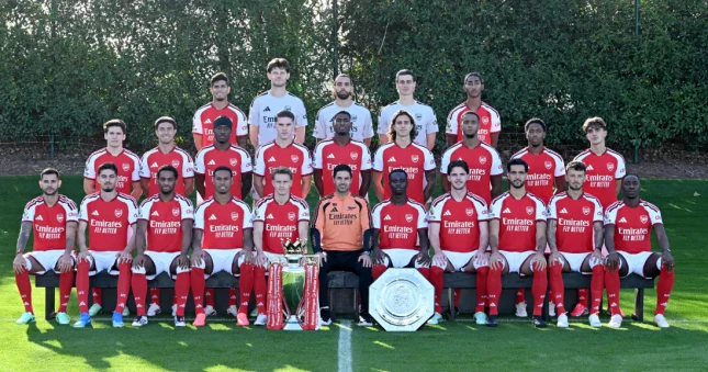 Arsenal's Squad Photo: Saliba Missing as Injury Concerns Loom Ahead of Key Clash